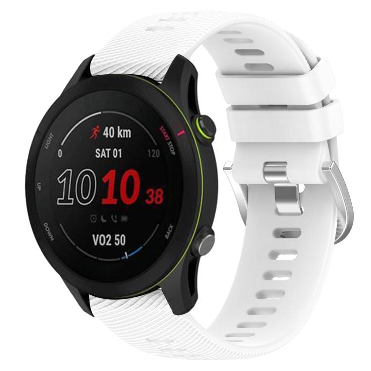 

For GarminActive S 18mm Solid Color Silicone Watch Band For GarminActive S белый