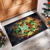 Real Betis Football Print Crystal Velvet Rug, Comfortable Water Absorbent Non Slip Indoor Floor Carpet