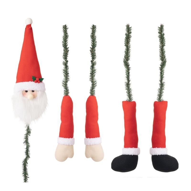 

Украшение на верхушку рождественской елки Санта/Снеговик обнимает верхушки деревьев праздничное украшение для дома и торговых центров вечеринки принадлежности