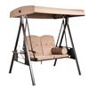 For Garden Swing Metal Swing For 2 With Canvas Seats Panama Patio Swing
