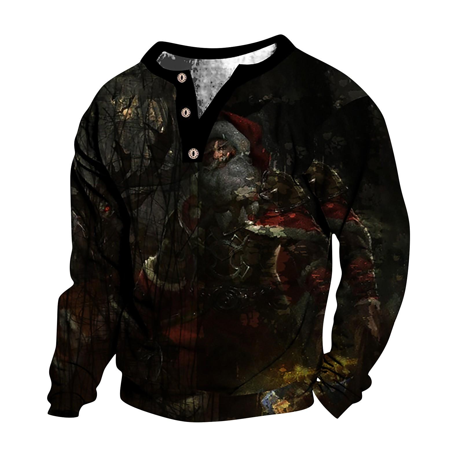 

Мужская футболка с длинным рукавом с графическим принтом, модная, весенняя, пуловер с длинным рукавом и принтом M коричневый