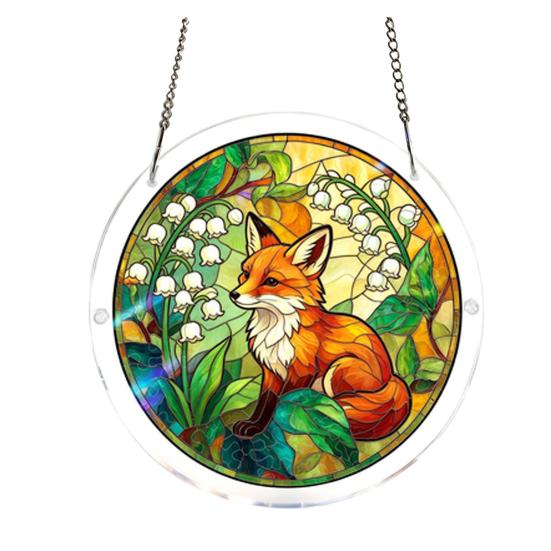 Suncatcher Puzzle in Acrilico Ornamento da Appendere alla Finestra 83 Pezzi Puzzle Sun Catcher Decorazione da Giardino Regali per Donne Uomini Mamma