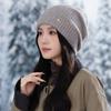 Women's Warm Rabbit Fur Stacking Hat Autumn and Winter Outdoor Leisure Windproof Wool Hat