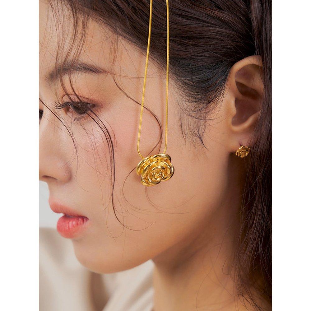 Big Rose Necklace (2Colors) An4240004