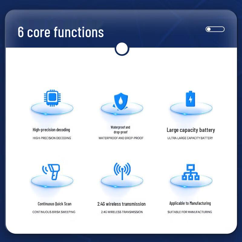 Komy WE25 Industrial Wireless 1D/2D Barcode Scanner