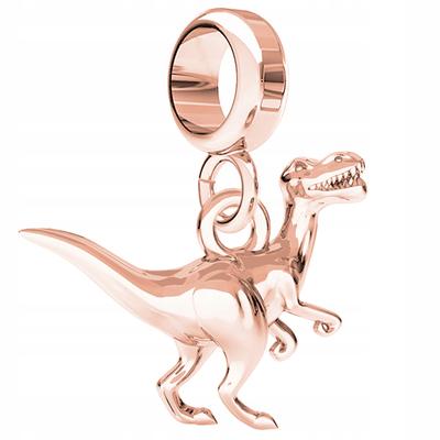 Charms Gold-Plated With Dinosaur Dinosaur Trex Monster Animal Silver 925