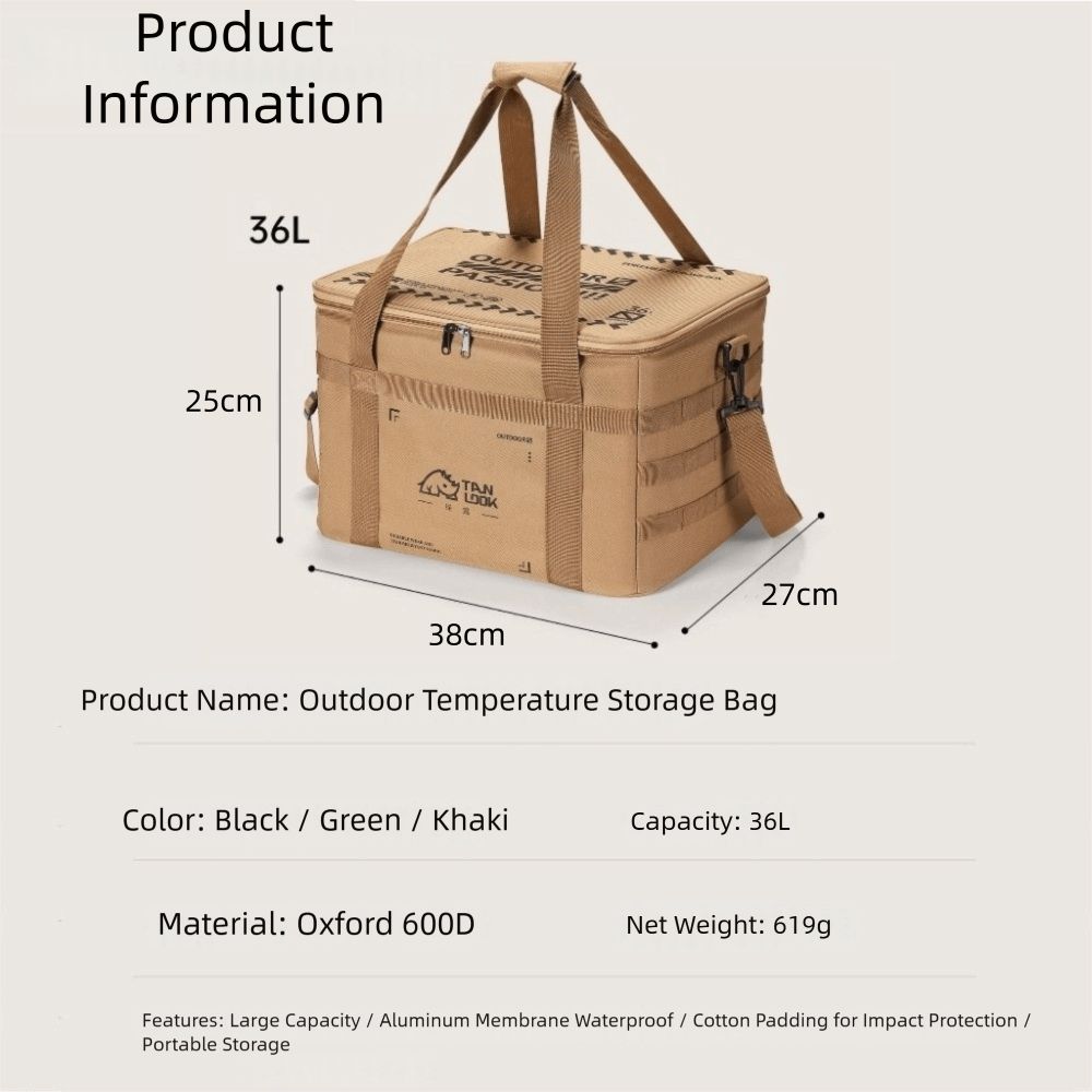 Waterproof Inner Camping Heat Storage Bags Foldable Storage Boxes New Insulation Bag  Outdoor