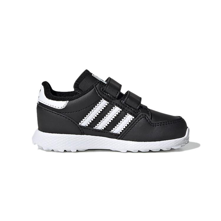 Adidas Originals Forest Grove Abrasion Resistant Low top Toddler Shoes Black White Infant And Toddler EG8962