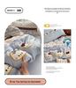 A-Class Mother & Baby 4-Piece Super Soft Puff Cotton Bedding Set: Duvet Cover & Fitted Sheet for Dorms