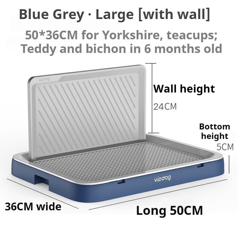Large Indoor Dog Toilet High Walls Pet Potty Training Dog Urinal Toilet Anti Stepping Puppy Litter Box with Grid Pets Supplies