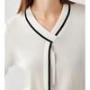 Women's Silk Blend V-Neck Knit Top