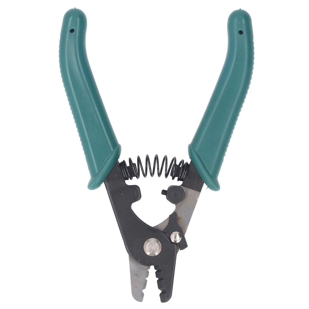 Fiber Optic Stripper 3 Hole Adjustable Aperture Auto Reset Ergonomic Wire Stripping Tool for Electrical Work