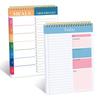 To Do List Notepad Undated Daily Planner Notebook Stationery Teacher Gift Diary Campus Agenda Office Supplies 50 Sheets