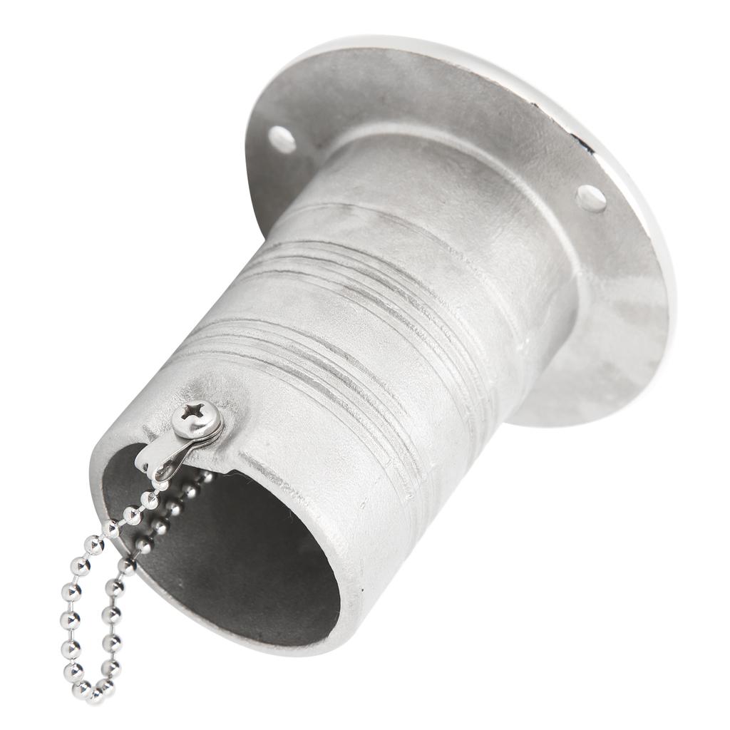 Stainless Steel Deck Funnel Water Oil Inlet Fill Filler Port Boat Gas Fuel   Cover Part