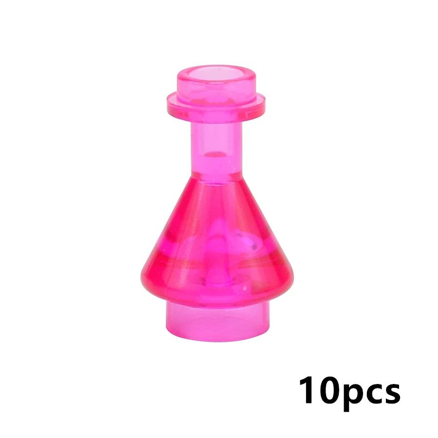 10 Pieces Transparent Wine bottle Pharmacy Flask Toysets Matches 93549 Creating Block DIY Building Assembly Learning Toy Ideal For Little Ones Gift