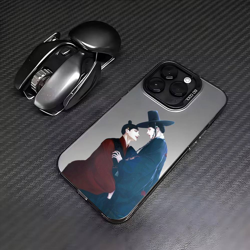 B-BL The G-Ghost's Nocturne Phone Case For iPhone17,16,15,14,13,12,11 Plus,Pro Max Colored Silver Plated Inside Cover