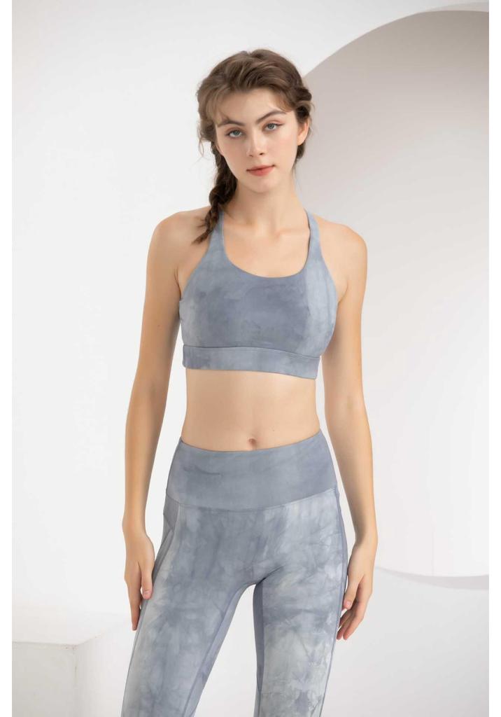 Tie-Dye Shockproof Sports Bra: Breathable, Quick-Drying Yoga & Fitness Tank Top