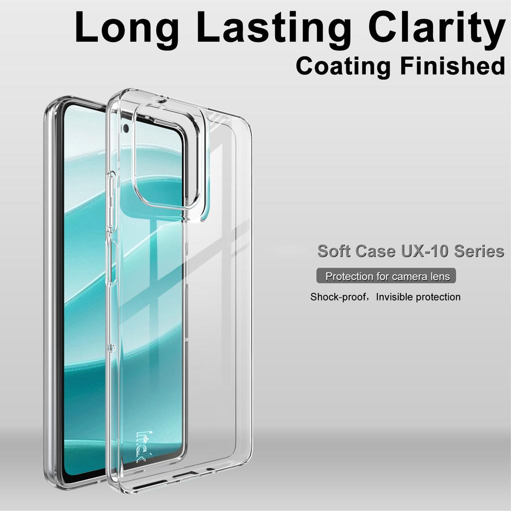 IMAK UX-10 Series For Motorola Moto G75 5G Clear Phone Case Soft TPU Mobile Back Cover