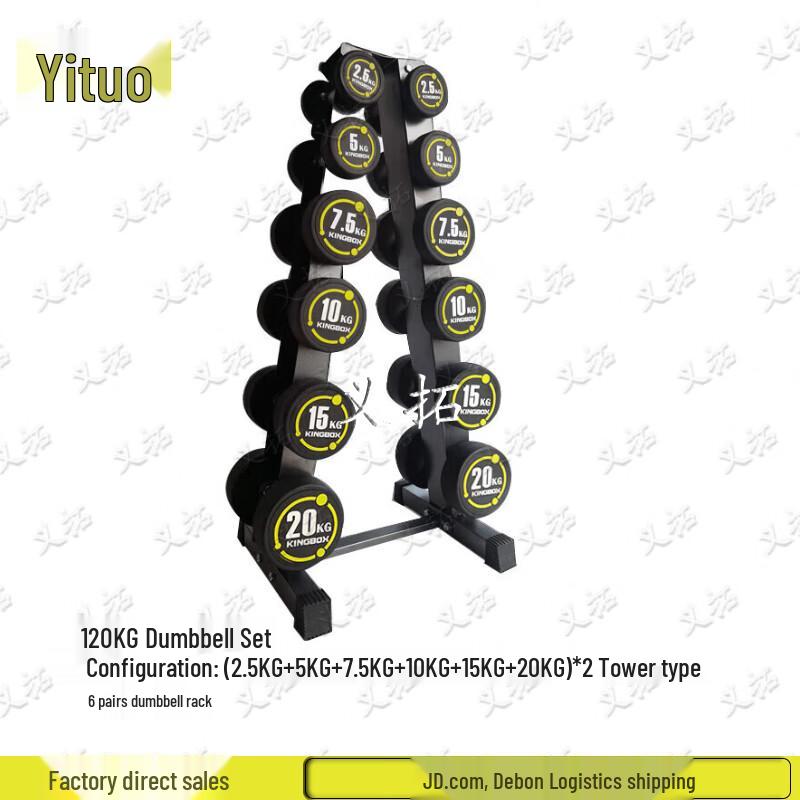 Yituo Commercial Coated Steel Dumbbell Set with Rack