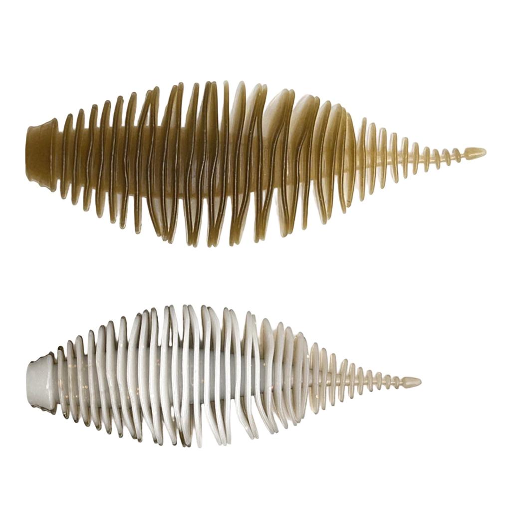 7cm Soft Plastic Fishing with Tail, Flat Soft for and Trout