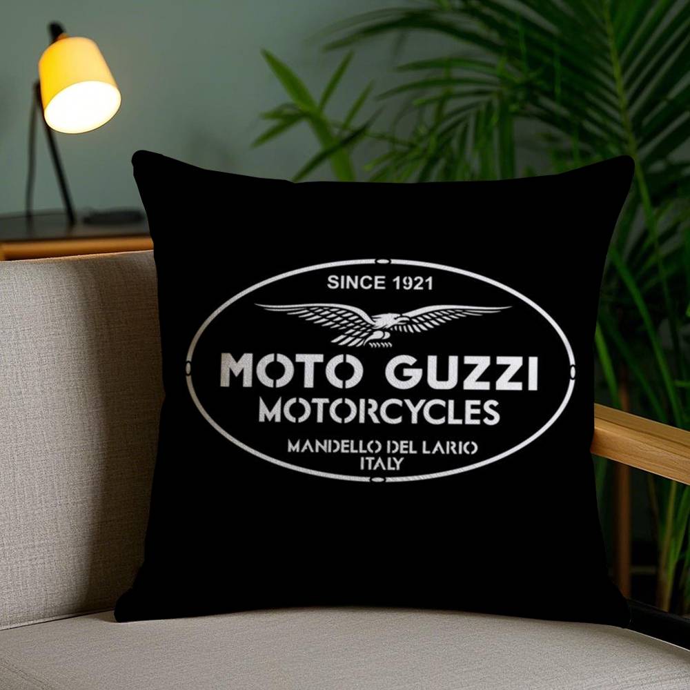 Federa Cuscino Marca Moto G-GuzziS Ufficio Divano Sedia da Dormitorio Schienale Peluche Corto Stampa Double-sided Copricuscino per Casa