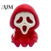 Desktop 3D Printed Skull Decor Halloween Ghost Statue, Cartoon Skeleton Sculpture, Textures Cute Dark Aesthetic Room Accessories Compact Horror