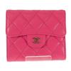 CHANEL  AP0231 Bifold Wallet Fusha pink Women