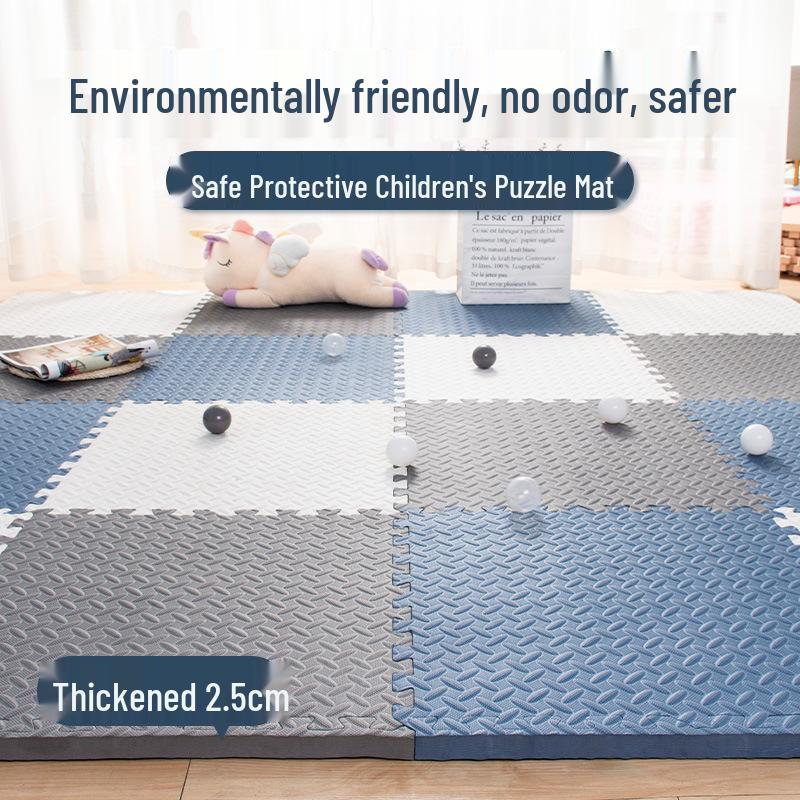 Eco-friendly EVA Foam Interlocking Baby Crawling Mat - Foldable & Anti-Fall Mat for Kids