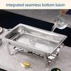 Hotel Restaurant Dining Stove Thickened Stainless Steel Buffet Stove Alcohol Heating And Insulation Grid Buffy Stove