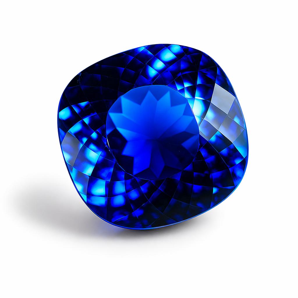 Natural Blue Sapphire Loose Gemstone 17.6 Ct Square Cushion Cut September Birthday Birthstone