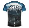 Amazon Japan Station Koszulka z krótkim rękawem drukowana w 3D. Fuji Narciarstwo Zjazdowe Wzór Drukowany Cyfrowo Trójwymiarowy T-shirt Koszulka dla Pary
