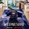 Wednes-day Gothic Family Reunion Office Rug Chair Mat, Game Carpet, Suitable for Front Door, Bedroom, Living Room, Desk, Holiday Gift
