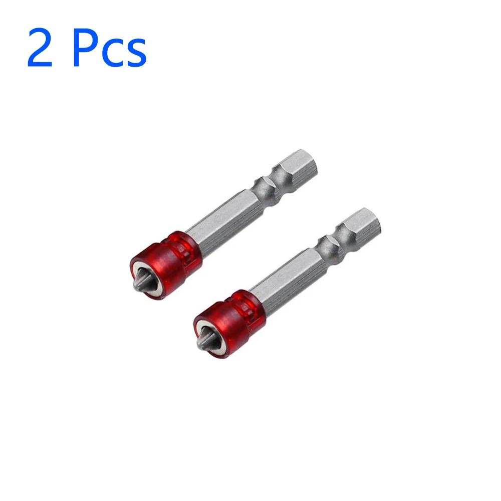 1/2/3Pcs 48mm S2 Alloy PH2 Phillips Magnetic Screwdriver Bits 1/4 Inch Hex Shank Drywall Screwdriver Hand Electric Screw Tool