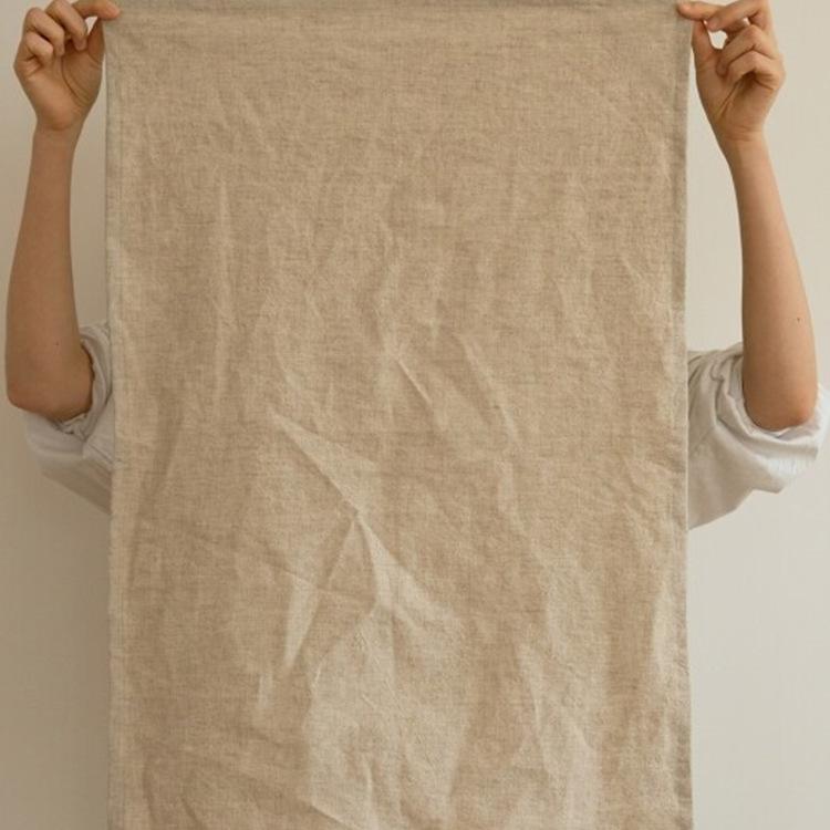 Mori Japanese linen napkin napkin outdoor picnic barbecue solid color fabric kitchen towel cloth tea towel 50*65cm