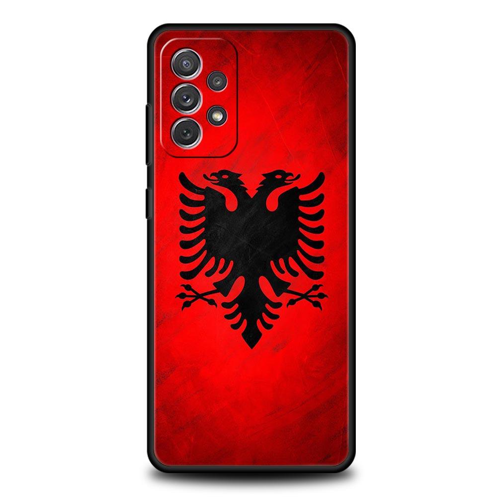 Albanien Albaner Flagge Handyhülle Für Samsung Galaxy A13 A51 A71 A41 A31 A21S A11 A03S A12 A32 A52 A22 A23 A33 A53 A73 5G Hülle