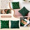 Green Embroidered Pillowcase, High-end Sofa/bedside Cushion Cover ( Insert Not Included)
