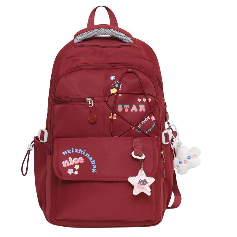 Student Schoolbag Women's Lightweight Large Capacity Star Backpack