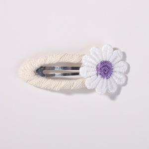 Yalun Jewelry Popular Daisy Bb Clip Small Printed Hair Accessories Daily Fabric Handmade Hairpin 4572