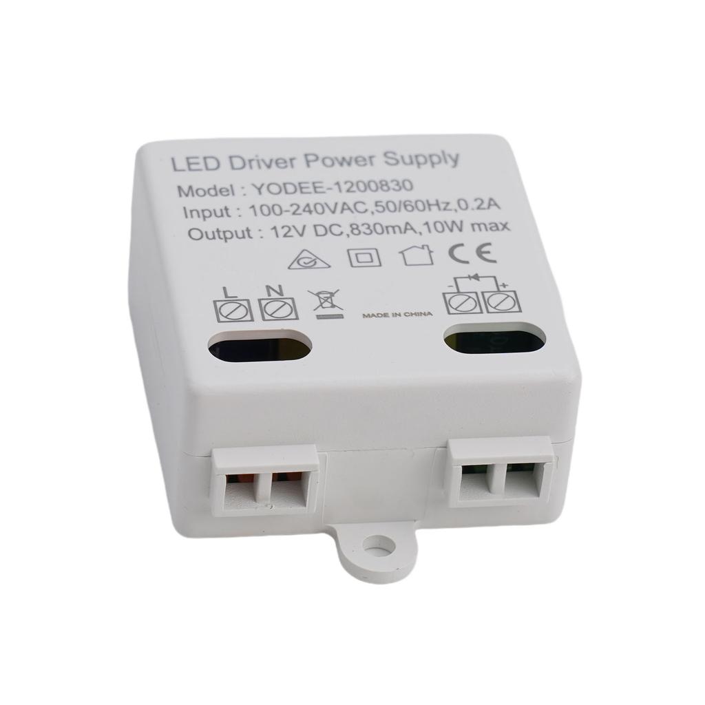 1pc LED Driver Power Supply With Short Circuit Protection For 12V LED Strip Lights Doorbells Electrical Equipment Supplies