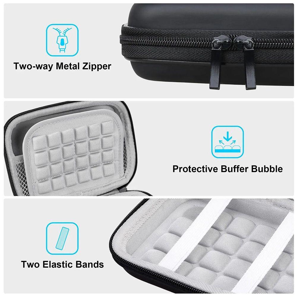 Durable EVA 2.5inch Hard Drive Case Shockproof Small Portable Storage Box Hard Shell Protective Storage Case Digital Accessories