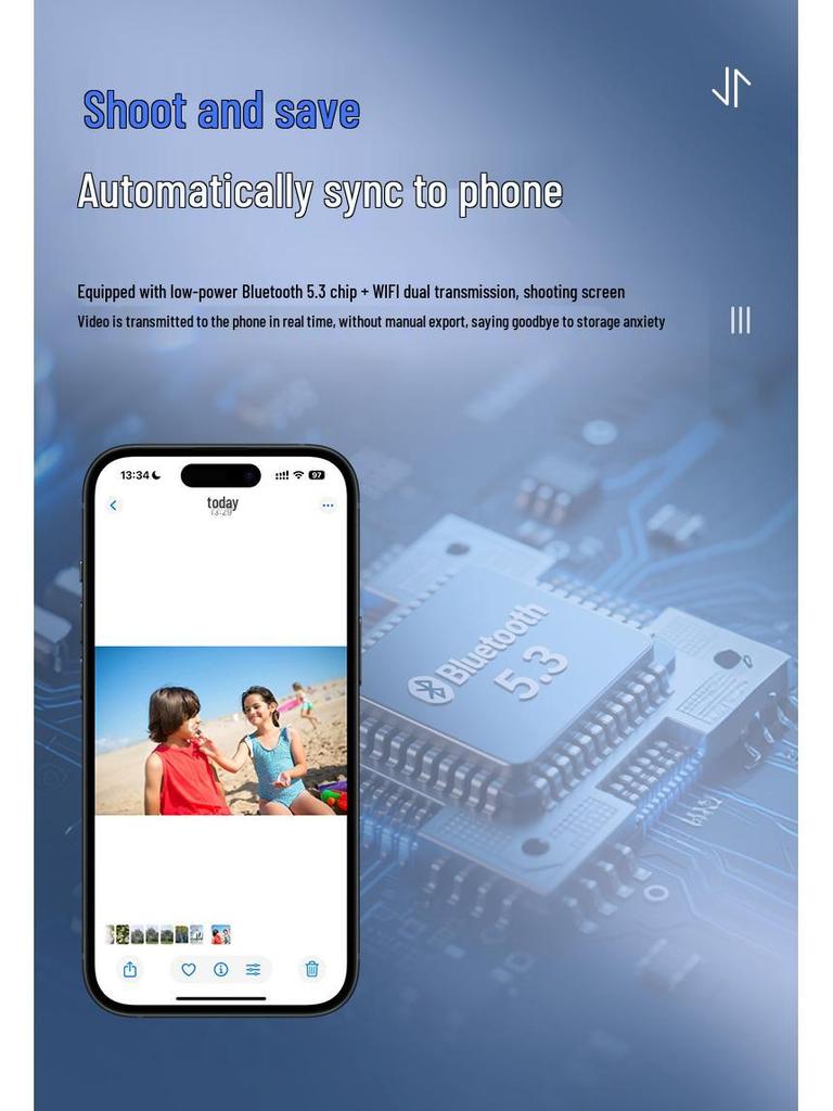 V03-T5 Smart Glasses: 800W Pixel Camera, Video Recording, Noise Reduction, AI Recognition, Real-time Translation