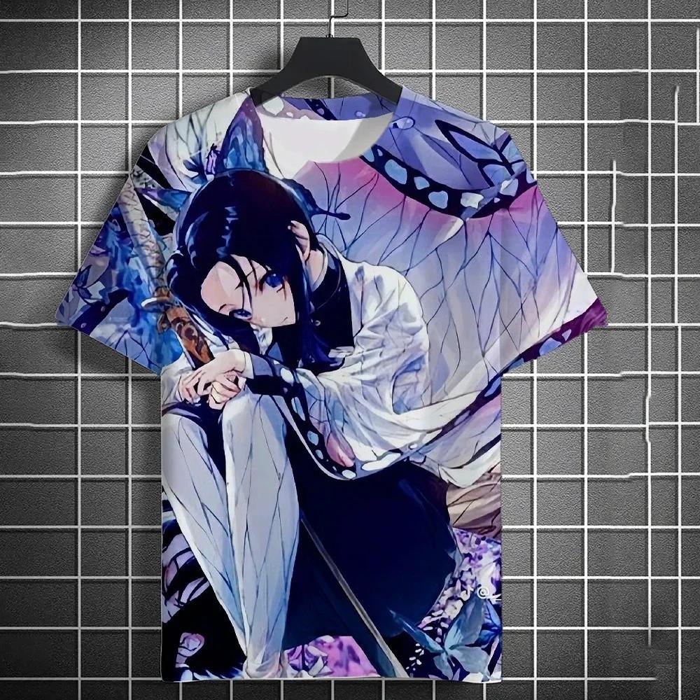 New 3D boy anime printed fashionable casual short sleeved girl summer top