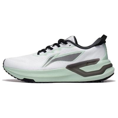 Li Ning YueYing 3.0 Cushioning Slip Resistant Abrasion Resistant Low Top Running Shoes Men's White Green ARHT019-7