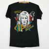 Camiseta Unissex Vintage Rod Stewart A Night On The Town Algodão Preta Tamanho Único CS285 Camiseta Unissex
