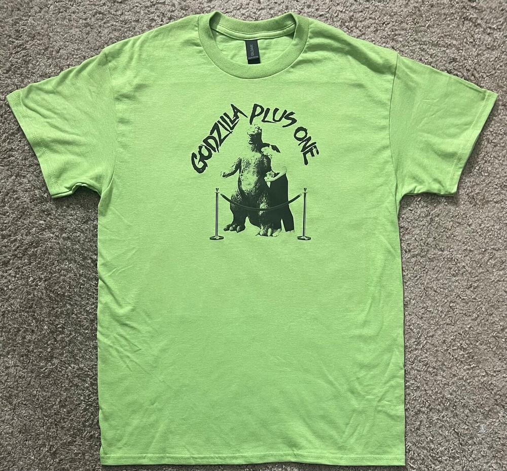 

Godzilla Plus One size Medium color light green Unisex t-shirt 4XL