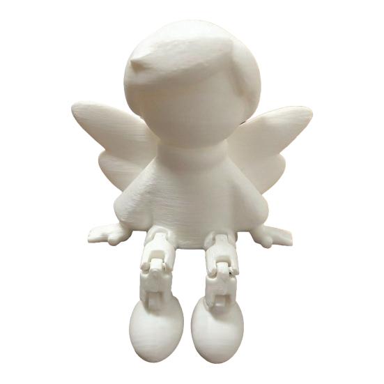 Angel Figurine with Articulated Printed Guardian Legs 3D Angel