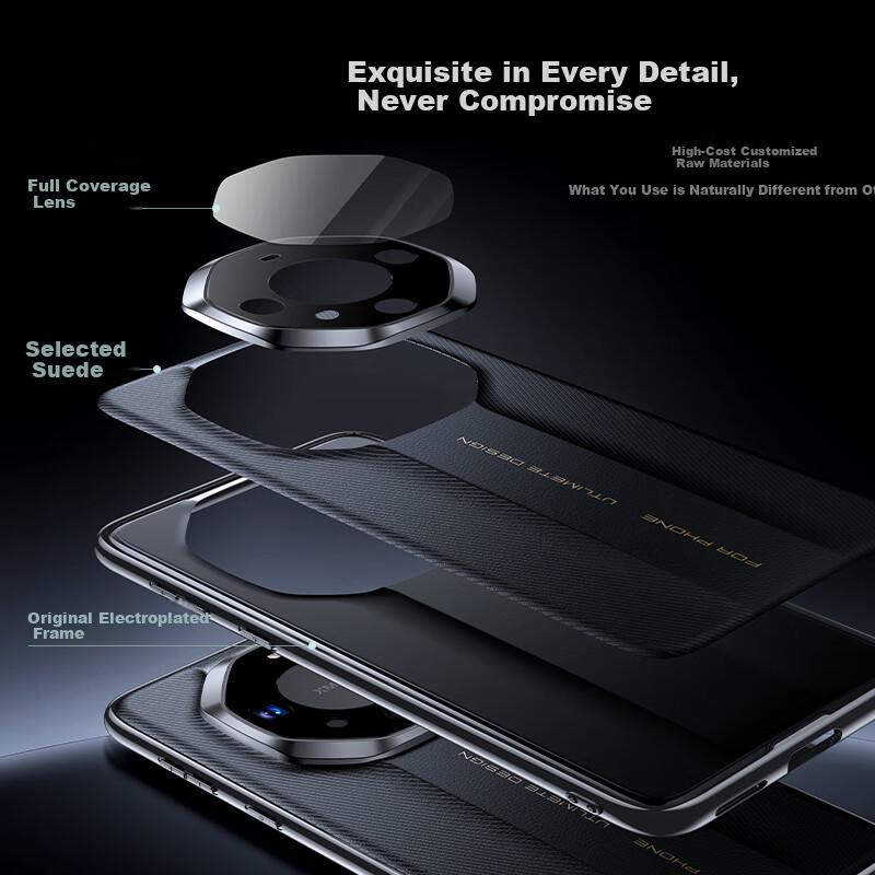 Phone Case for Huawei Mate60 And Mate60 Pro+, Full Lens Protection,, Trend,, Magnetic Silicone, Artistic Ultra-Thin Shockproof