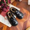 Cowhide version~ Beach bag head slippers women's outer wear 2025 summer new casual versatile woven Roman sandals