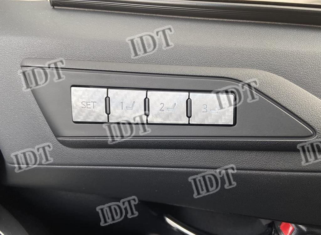 IDT 30 Series Alphard Vellfire Seat Memory Switch Panel Sheet Silver Carbon Interior Sheet
