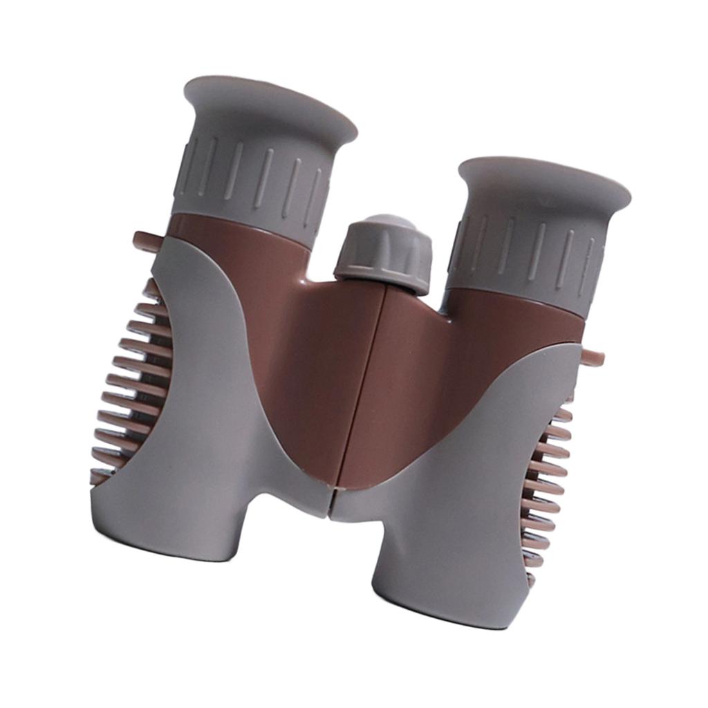 8x Magnification Kids Binoculars Foldable Design Adjustable Focus Outdoor Toy Plastic Texture for Bird Watching Hiking